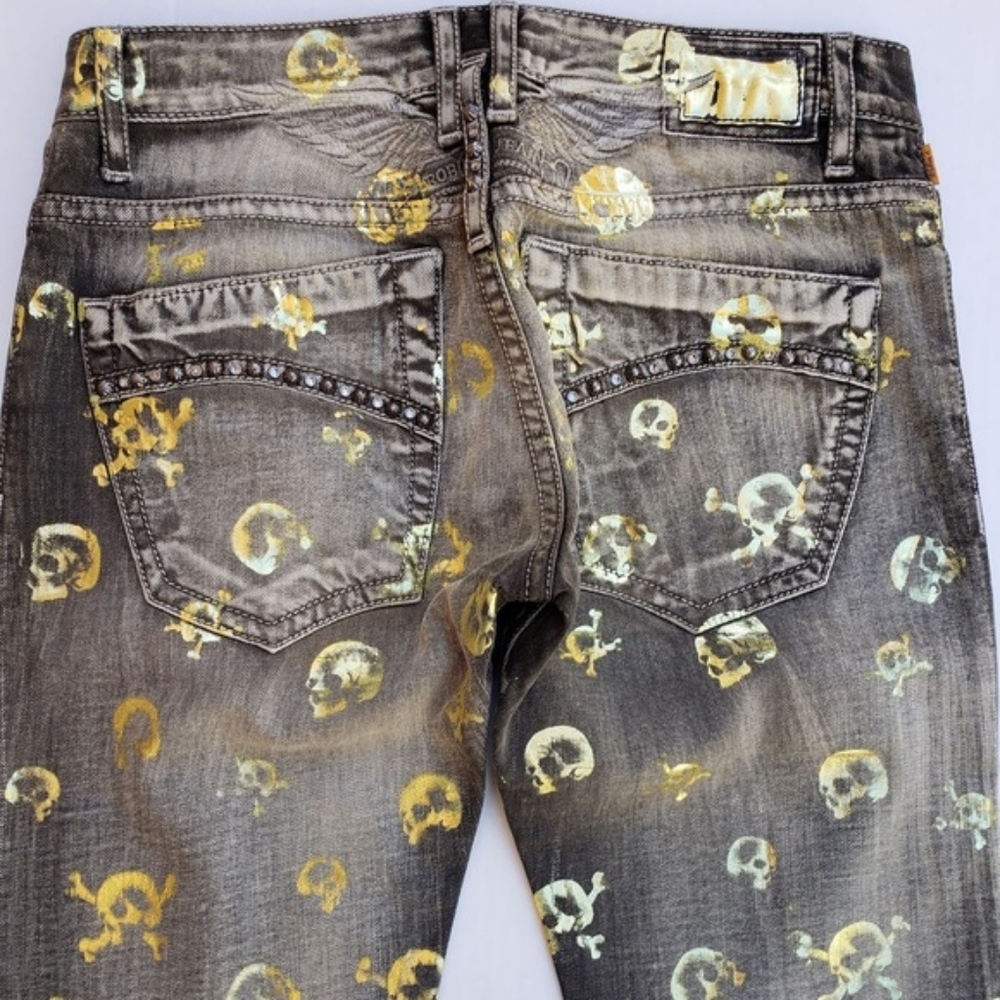 NEW ROBIN'S JEAN Marlon Slim Straight Jeans SZ 33 - Picture 3 of 8